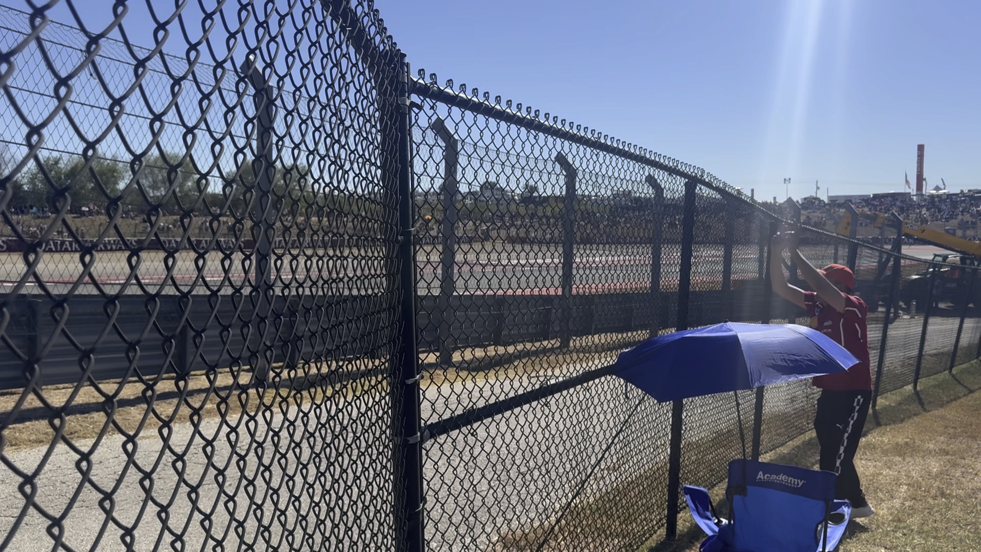 Chain link temporary fence panels on a construction site in Chula Vista